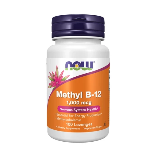 NOW Vitamin B-12 (Methylcobalamin) 1000 мкг 100 пастилок