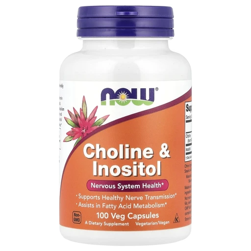 NOW Choline & Inositol 100 капс.