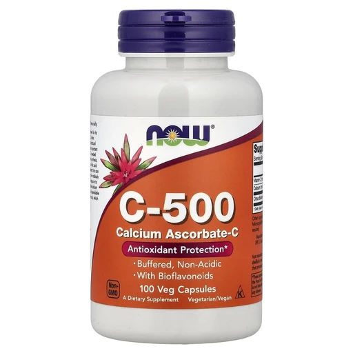 NOW Vitamin C-500 Calcium Ascorbate 100 капс.
