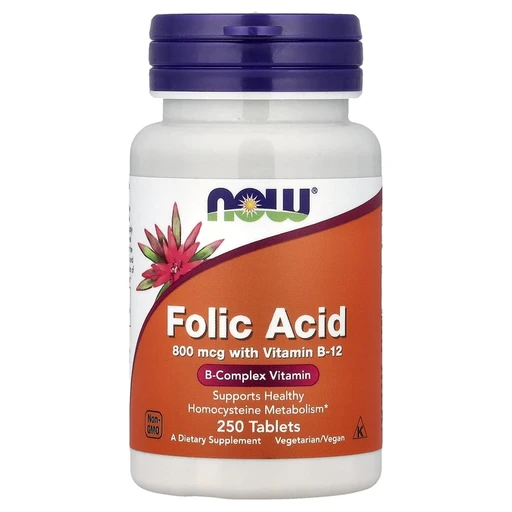 NOW Folic Acid 800 мкг 250 табл.
